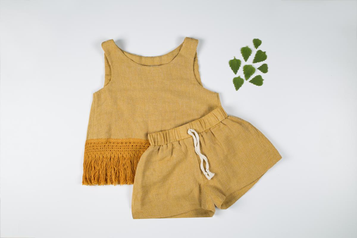 PÜSKÜLLÜ KETEN ÜST