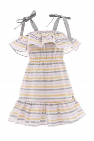 Dress with colorfull stripes