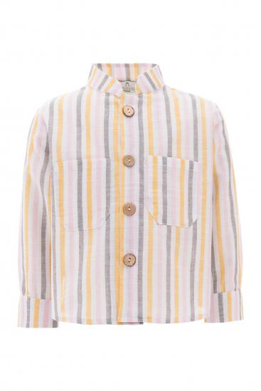 Colorful stripes cotton shirt 